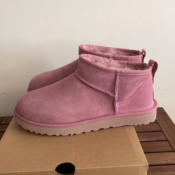 UGG Classic Ultra Mini Dusty Orchid USA Women Size 7/UK 5/EU 38 - Picture 9 of 15